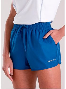 Shorts Runner Enfim 1000086813 Feminino Active Bolsos Tafetá T. P/GG