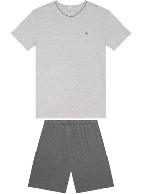 Pijama Curto Malwee 1000122469 Masculino Gola V Viscose T. P/XGG