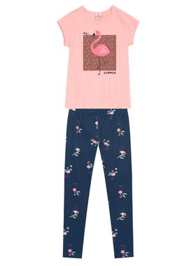 Conjunto Legging Brandili 36231 Infantil Estampado Algodão T. 04/12