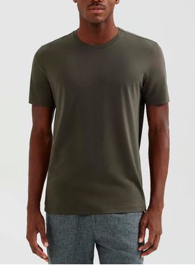 Camiseta Manga Curta Hering KG99 Masculina Gola Redonda Algodão Pima T. P/XXG