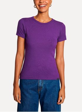Camiseta Manga Curta Simples Reserva 90566 Feminina Ribana Viscose T. P/GGG