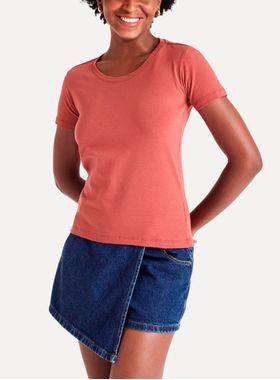 Camiseta Manga Curta Simples Reserva 90231 Feminina Algodão (Antigas 81123, 90563) T. P/GGG
