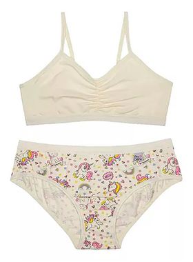 Conjunto Top e Calcinha Miss DelRio 49882 Infantil Estampado Cotton T. M/GG