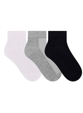 Kit/3 Meia Cano Curto Selene 4220.001 Masculina Esportiva Algodão T. 39/43