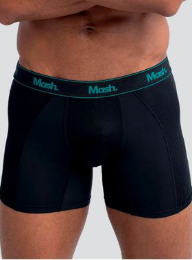Cueca Boxer Longa Mash 140.09 Masculina Active Texturizada Microfibra T. P/GG