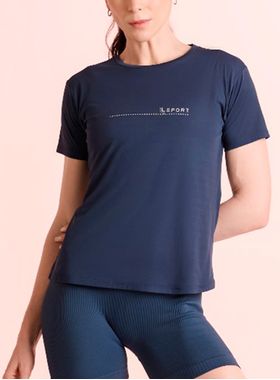 Camiseta Manga Curta Lupo Sport 77052-005 Feminina Proteção UV 50+ Poliamida T. P/XXG