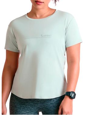 Camiseta Manga Curta Lupo Sport 77052-005 Feminina Proteção UV 50+ Poliamida T. P/XXG