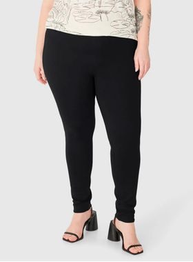 Calça Legging Malwee 1000115417 Feminina Plus Size Montaria Malha Interlock T. G1/G3
