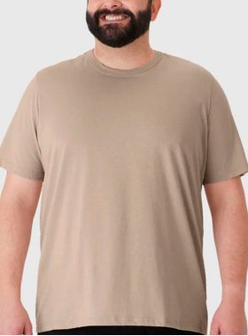 Camiseta Manga Curta Malwee 1000087847 Plus Size Clássica Algodão T. G1/G4