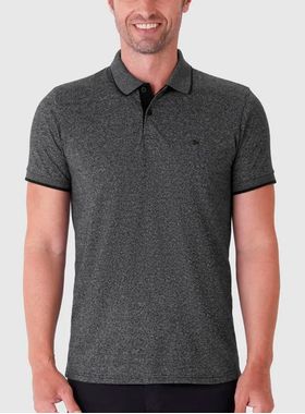Camisa Polo Malwee 1000100212 Masculina Rajada Meia Malha T. M/XGG