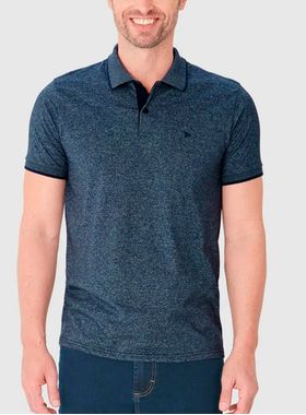 Camisa Polo Malwee 1000100212 Masculina Rajada Meia Malha T. M/XGG