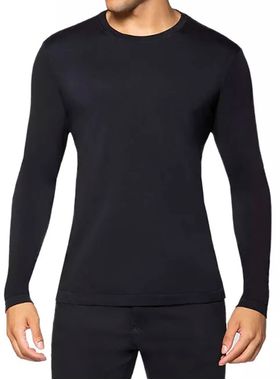 Camiseta Manga Longa Lupo 75043-001 Unissex Sem Costura Gola Careca Micromodal T. P/GG
