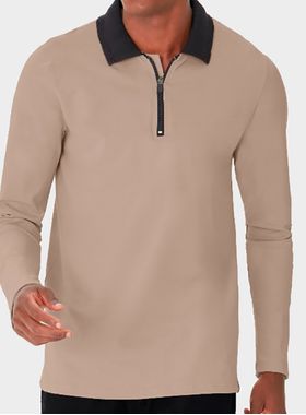 Camisa Polo Manga Longa Malwee 1000126886 Masculina Piquet Stretch T. M/XGG