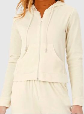 Jaqueta Malwee 1000106182 Feminina Com Capuz Malha Plush T. P/XGG