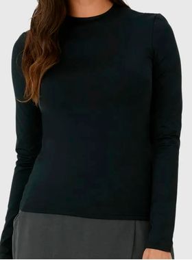 Blusa Manga Longa Malwee 1000128799 Feminina Básica Malha Térmica T. P/GG