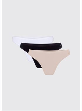 Kit/3 Calcinha Biquíni Hering 77UF Feminina Malha Algodão T. P/XG