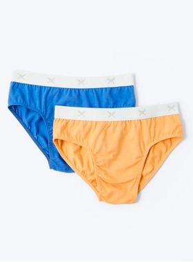 Kit/02 Cueca Slip Hering 5771 Infantil Malha Algodão T. 04/12