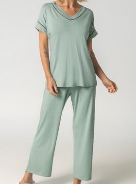 Pijama Capri Inspirate 130400 Feminino Homewear Viscose T. P/GG