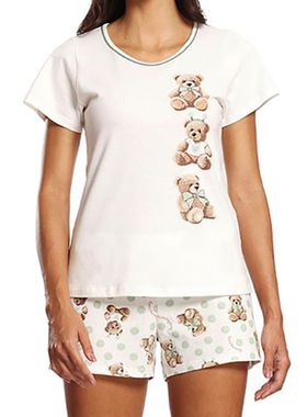 Short Doll Paulienne 135.74 Feminino Ursos Algodão T. P/GG
