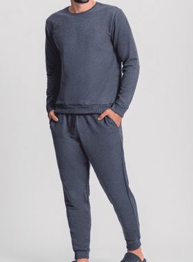 Pijama Longo Mensageiro Dos Sonhos 0141449 Masculino Moletinho Felpado T. M/GG