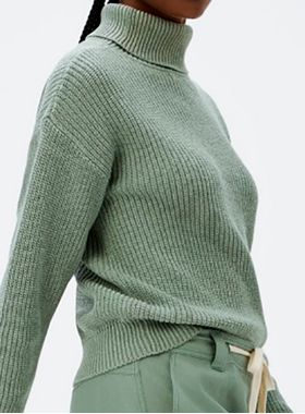 Blusão Básico Hering K4VY Feminino Gola Alta Tricô T. P/XG