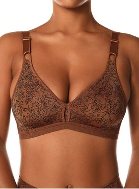 Sutiã Sustentação Demillus 061742 Olimpo Firantela Sem Aro Sem Bojo Microfibra T. 44/54