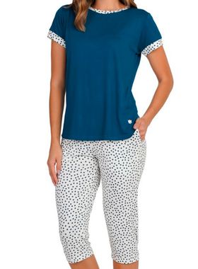Pijama Pescador Podiun 255120 Feminino Poá Viscolycra T. P/GG