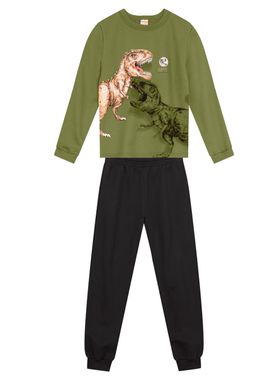 Conjunto Longo Brandili 56029 Infantil Dino Moletom T. 04/10