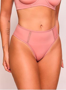 Calcinha Tanga Nayane CA 01 0037 Feminina Cintura Alta Microfibra T. M/42 EG/48