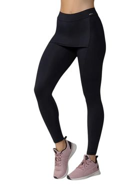 Calça Legging Selene 24819.001 Feminina fitness Com Saia Microfibra T. P/EG