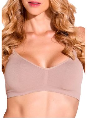 Top Alças Finas Trifil C04270 Feminino Bojo Removível Sem Costura Microfibra T. P/1XG