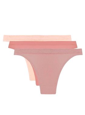 Kit/3 Calcinha Tanga Trifil C04403 Microfibra T. P/1XG