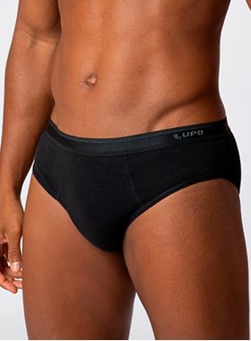Cueca Slip Lupo 00485-003 Masculina Sem Costura Algodão T. P/GG