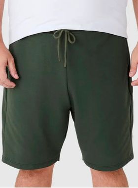 Bermuda Moletom Malwee 1000131569 Masculina Plus Size Com Bolsos Algodão T. G1/G3