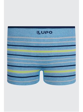 Cueca Boxer Infantil Lupo 00137-032 Sem Costura Listrada Microfibra T. P/GG