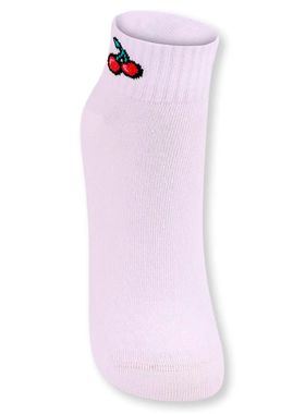Meia Cano Curto Lupo 04535-317 Feminina Estampa No Cano Algodão T. 34/39