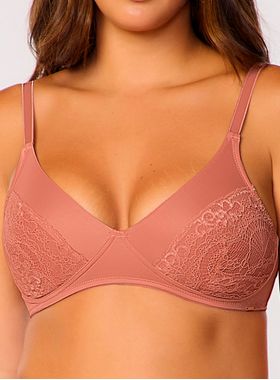 Sutiã Estruturado Valisere 22403 Sem Aro Sem Bojo Renda e Microfibra T. 44/52