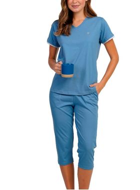 Pijama Pescador Podiun 265030 Feminino Decote V Algodão T. M/XG
