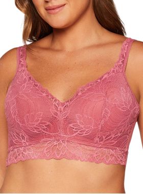 Sutiã Triumph 25176 Lotus Com Bojo Sem Aro Renda e Microfibra T. 42/50