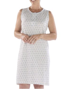 Camisola Curta Pzama 050299 Feminina Peitilho Com Botões Estampada Algodão T. M/EG