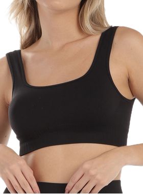Top Delrio Sport VF6003 Feminino Sem Costura Bojo Removível Poliamida T. P/GG