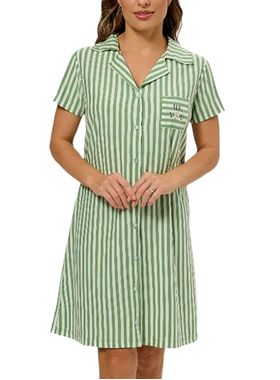 Camisola Curta Bela Notte 1201234 Feminina Abertura Com Botões Fio Tinto T. P/GG