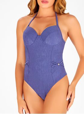 Maiô Fio Dental Banho de Mar 623.519 Feminino Zero Barriga Com Bojo Microfibra T. 44/48