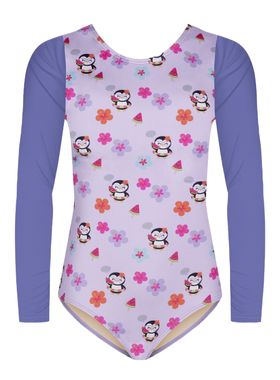 Maiô Manga Longa Selene Beachwear 30109.001 Infantil Estampado UV 50+ Poliéster T. 04/08