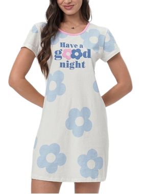 Camisola Curta Mensageira da Paz 032140C Feminina Flower Algodão T. M/GG