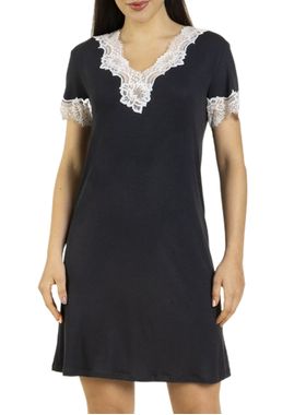 Camisola Curta Inspirate 170500 Feminina Canelada Renda Viscose T. P/GG