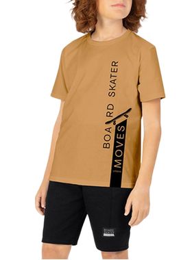 Conjunto Curto Kyly 1001373 Juvenil Menino Estampado Algodão T. 10/14