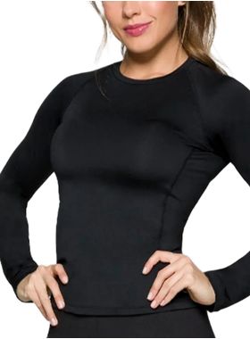 Camiseta Manga Longa Selene Sport 22005.001 Feminina Fitness Poliamida T. P/GG