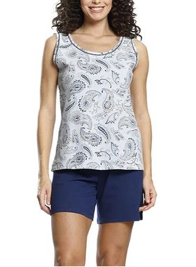 Pijama Curto Paulienne 088.75 Feminino Estampado Malha Algodão T. 42/54