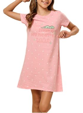 Camisola Curta Daisy Days & Borth 56.38.0004 Juvenil Estampa Luas Algodão T. 10/14